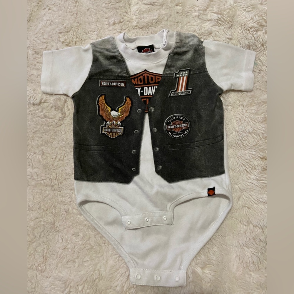 Harley Davidson onesie